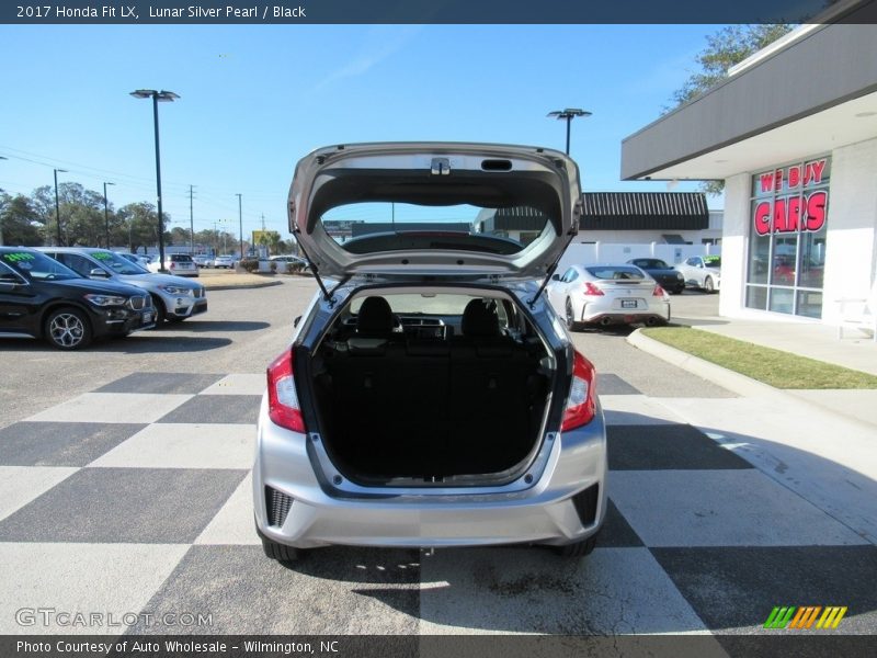 Lunar Silver Pearl / Black 2017 Honda Fit LX