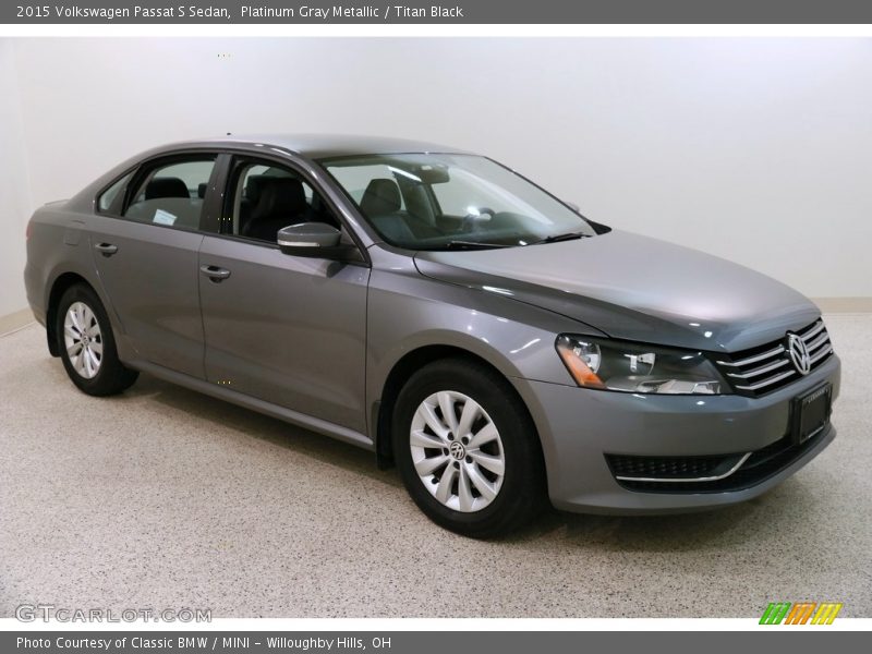 Platinum Gray Metallic / Titan Black 2015 Volkswagen Passat S Sedan