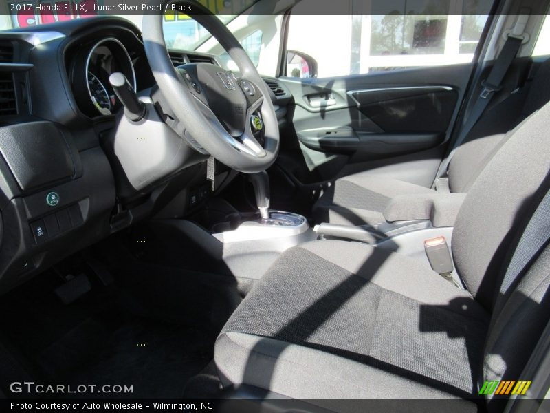 Lunar Silver Pearl / Black 2017 Honda Fit LX