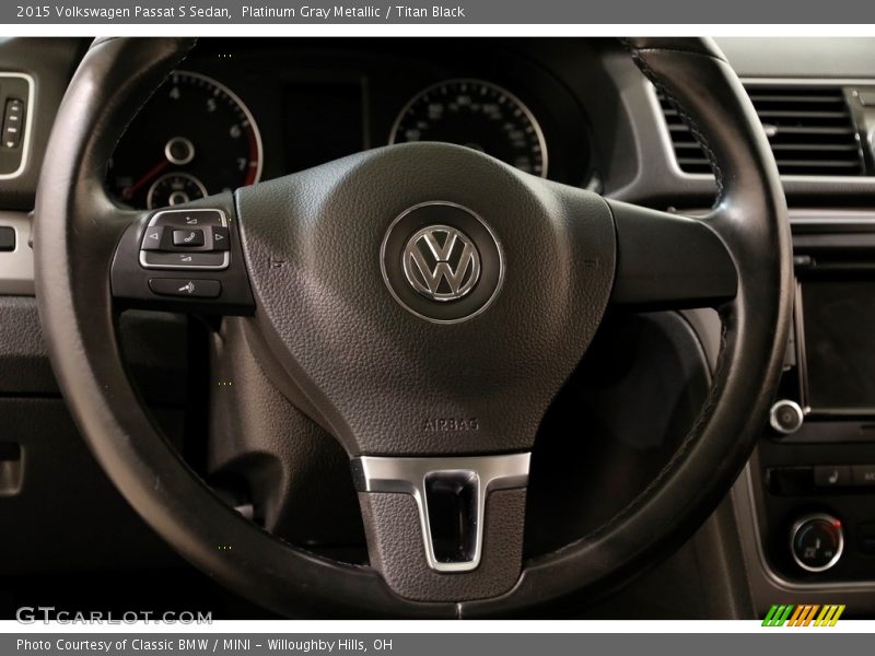 Platinum Gray Metallic / Titan Black 2015 Volkswagen Passat S Sedan