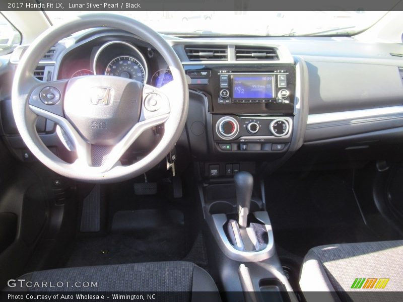 Lunar Silver Pearl / Black 2017 Honda Fit LX