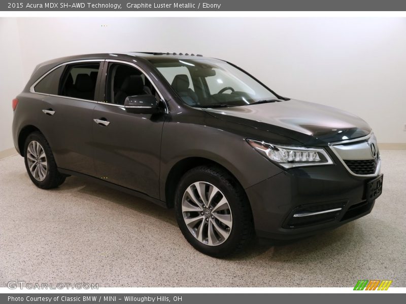 Graphite Luster Metallic / Ebony 2015 Acura MDX SH-AWD Technology