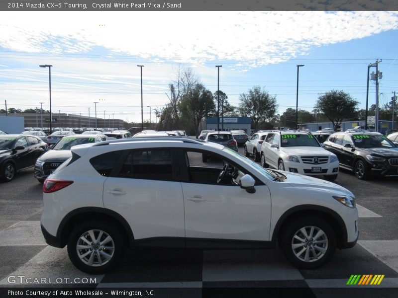 Crystal White Pearl Mica / Sand 2014 Mazda CX-5 Touring