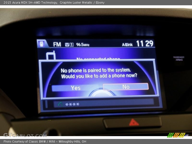 Graphite Luster Metallic / Ebony 2015 Acura MDX SH-AWD Technology