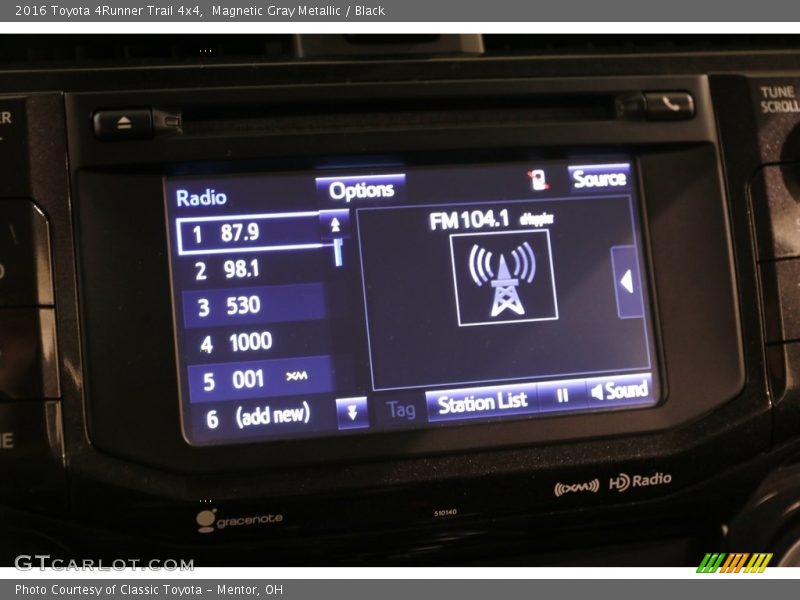 Magnetic Gray Metallic / Black 2016 Toyota 4Runner Trail 4x4