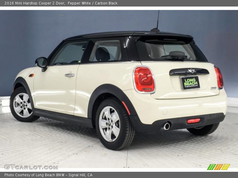 Pepper White / Carbon Black 2016 Mini Hardtop Cooper 2 Door