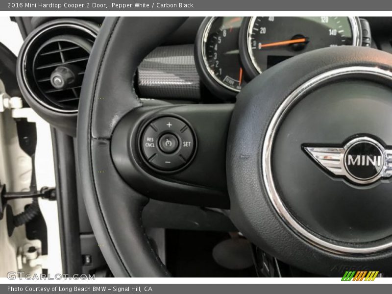 Pepper White / Carbon Black 2016 Mini Hardtop Cooper 2 Door