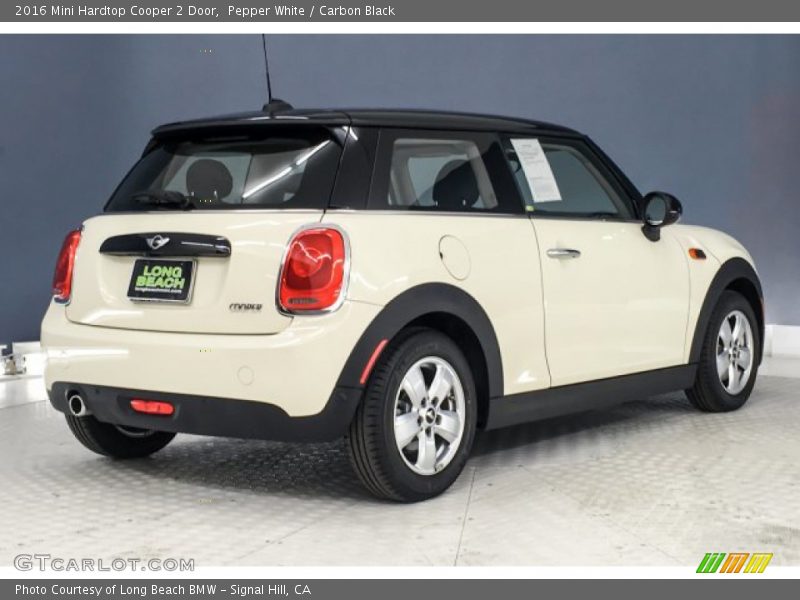 Pepper White / Carbon Black 2016 Mini Hardtop Cooper 2 Door