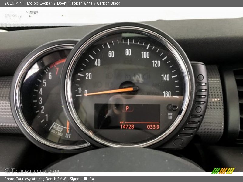 Pepper White / Carbon Black 2016 Mini Hardtop Cooper 2 Door