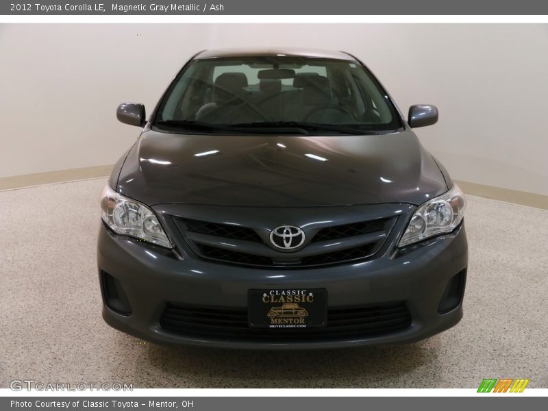 Magnetic Gray Metallic / Ash 2012 Toyota Corolla LE