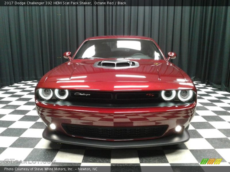 Octane Red / Black 2017 Dodge Challenger 392 HEMI Scat Pack Shaker
