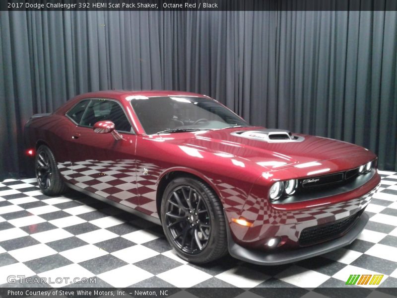 Octane Red / Black 2017 Dodge Challenger 392 HEMI Scat Pack Shaker