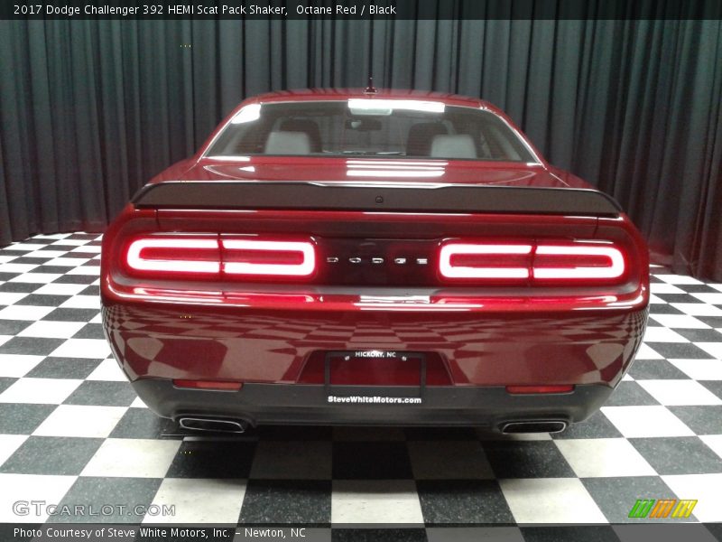 Octane Red / Black 2017 Dodge Challenger 392 HEMI Scat Pack Shaker