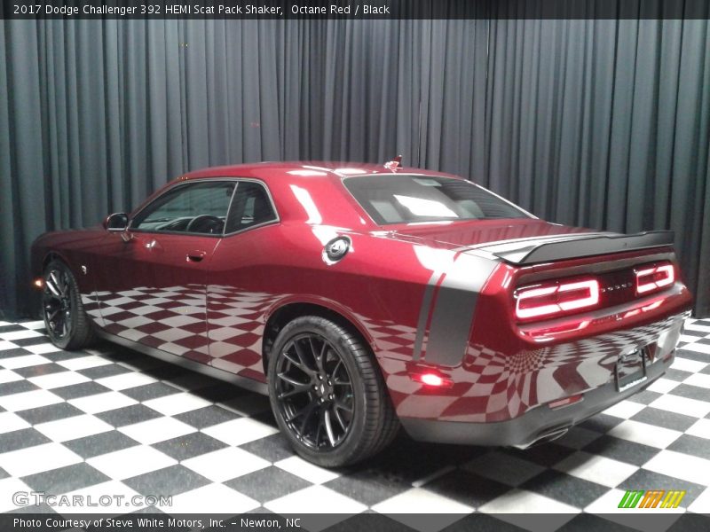 Octane Red / Black 2017 Dodge Challenger 392 HEMI Scat Pack Shaker