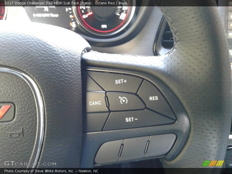 Octane Red / Black 2017 Dodge Challenger 392 HEMI Scat Pack Shaker