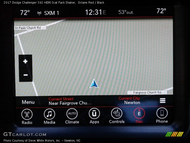 Octane Red / Black 2017 Dodge Challenger 392 HEMI Scat Pack Shaker