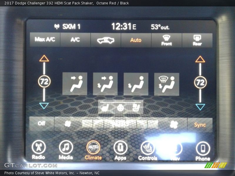 Octane Red / Black 2017 Dodge Challenger 392 HEMI Scat Pack Shaker