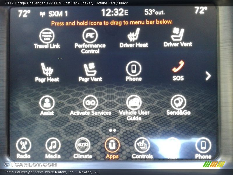 Octane Red / Black 2017 Dodge Challenger 392 HEMI Scat Pack Shaker