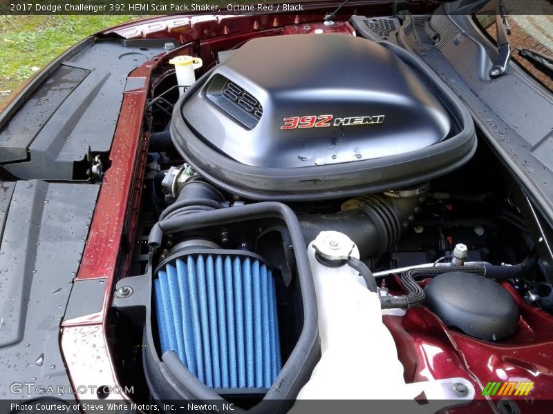 Octane Red / Black 2017 Dodge Challenger 392 HEMI Scat Pack Shaker