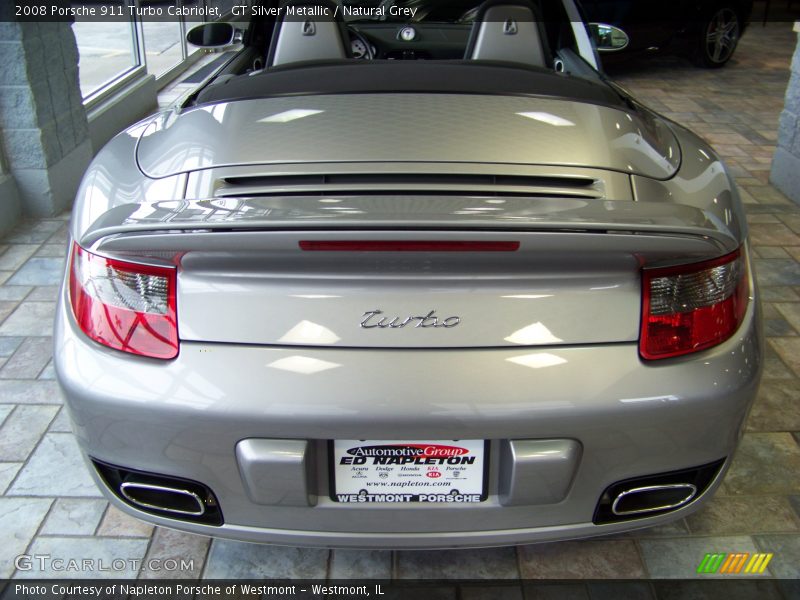 GT Silver Metallic / Natural Grey 2008 Porsche 911 Turbo Cabriolet