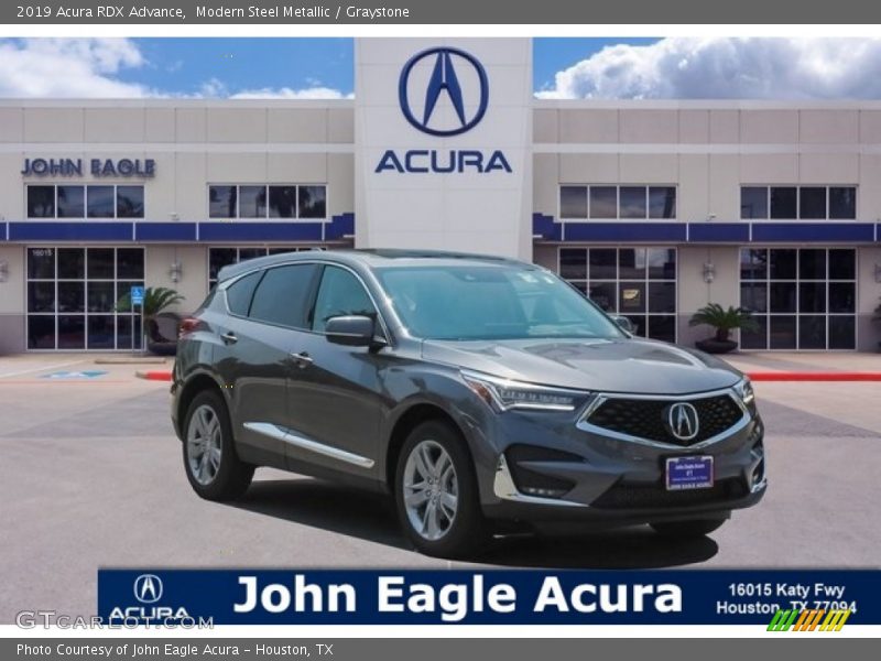 Modern Steel Metallic / Graystone 2019 Acura RDX Advance