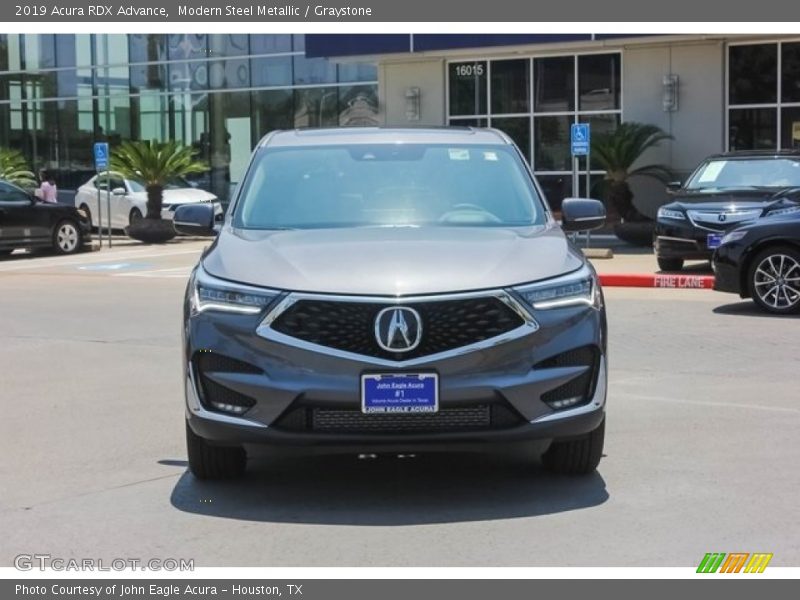 Modern Steel Metallic / Graystone 2019 Acura RDX Advance