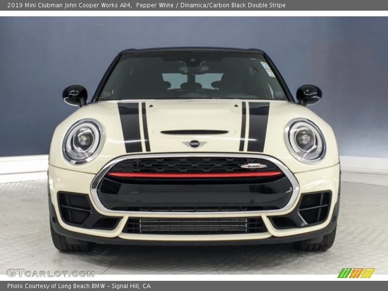 Pepper White / Dinamica/Carbon Black Double Stripe 2019 Mini Clubman John Cooper Works All4