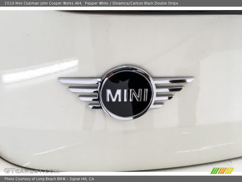 Pepper White / Dinamica/Carbon Black Double Stripe 2019 Mini Clubman John Cooper Works All4