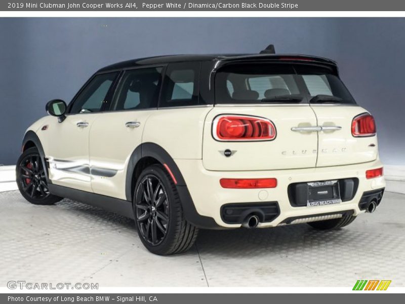 Pepper White / Dinamica/Carbon Black Double Stripe 2019 Mini Clubman John Cooper Works All4