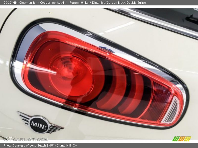Pepper White / Dinamica/Carbon Black Double Stripe 2019 Mini Clubman John Cooper Works All4