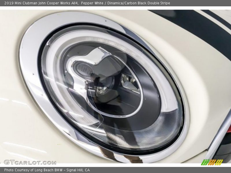 Pepper White / Dinamica/Carbon Black Double Stripe 2019 Mini Clubman John Cooper Works All4