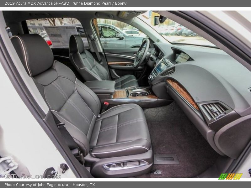 White Diamond Pearl / Ebony 2019 Acura MDX Advance SH-AWD