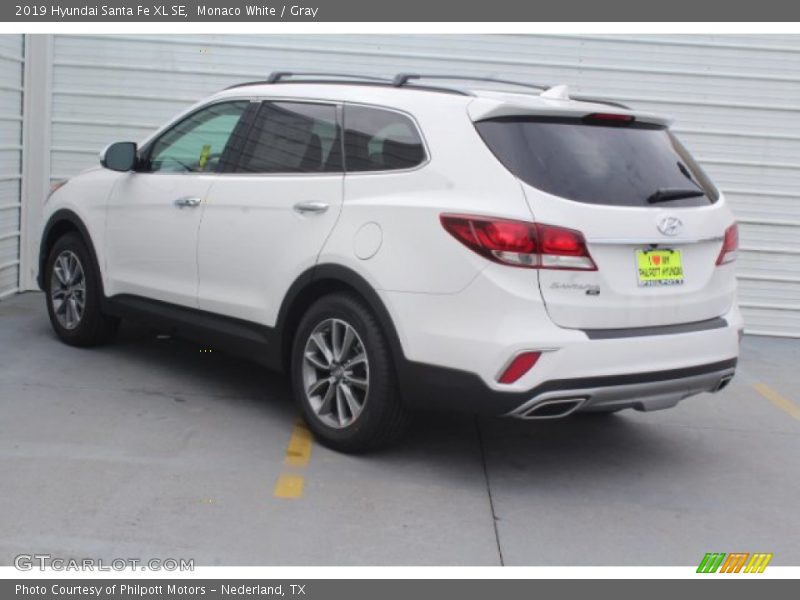 Monaco White / Gray 2019 Hyundai Santa Fe XL SE