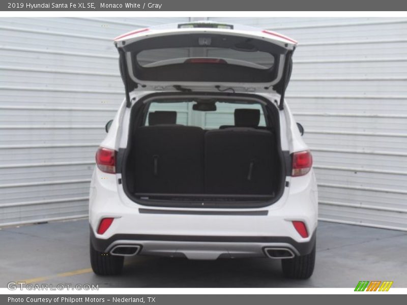 Monaco White / Gray 2019 Hyundai Santa Fe XL SE