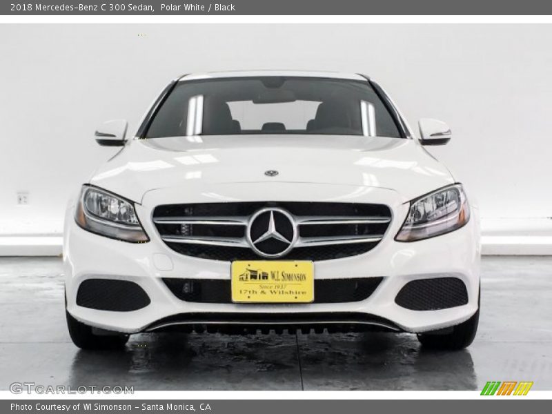 Polar White / Black 2018 Mercedes-Benz C 300 Sedan