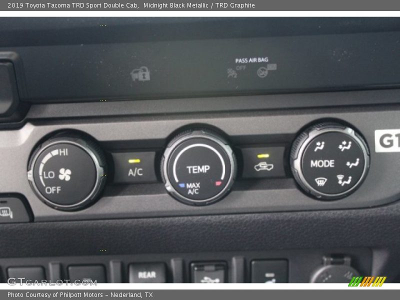 Controls of 2019 Tacoma TRD Sport Double Cab