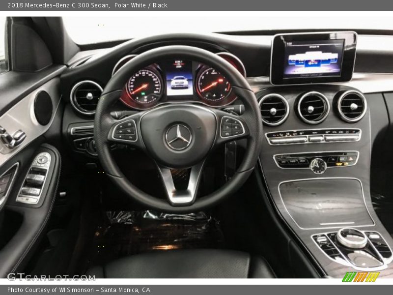 Polar White / Black 2018 Mercedes-Benz C 300 Sedan