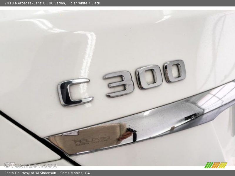 Polar White / Black 2018 Mercedes-Benz C 300 Sedan