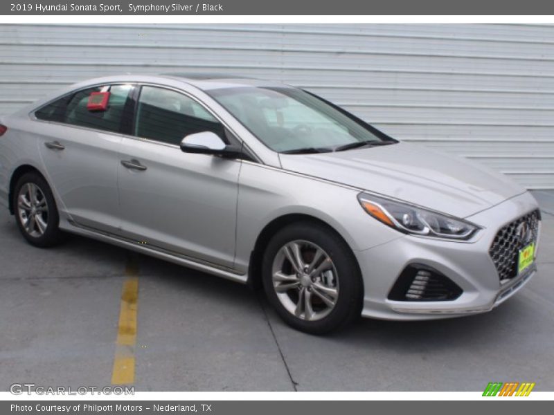 Symphony Silver / Black 2019 Hyundai Sonata Sport