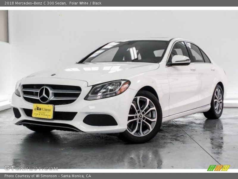 Polar White / Black 2018 Mercedes-Benz C 300 Sedan