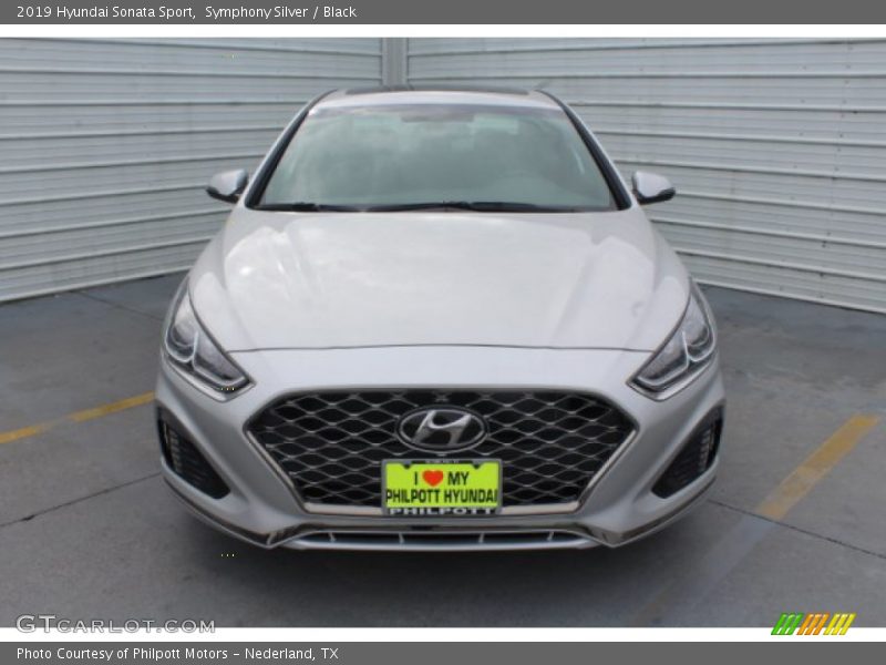Symphony Silver / Black 2019 Hyundai Sonata Sport