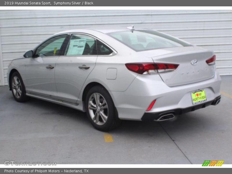 Symphony Silver / Black 2019 Hyundai Sonata Sport
