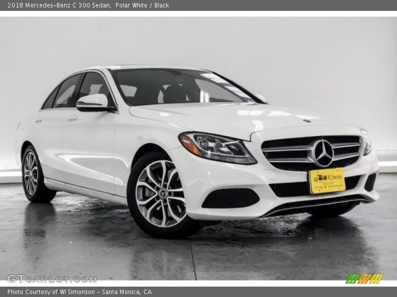 Polar White / Black 2018 Mercedes-Benz C 300 Sedan
