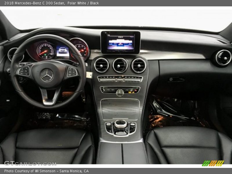 Polar White / Black 2018 Mercedes-Benz C 300 Sedan