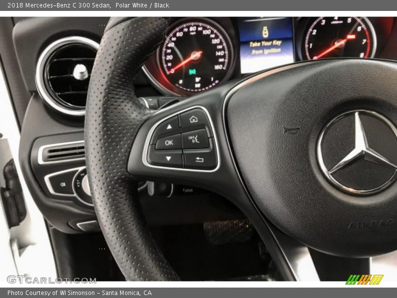 Polar White / Black 2018 Mercedes-Benz C 300 Sedan