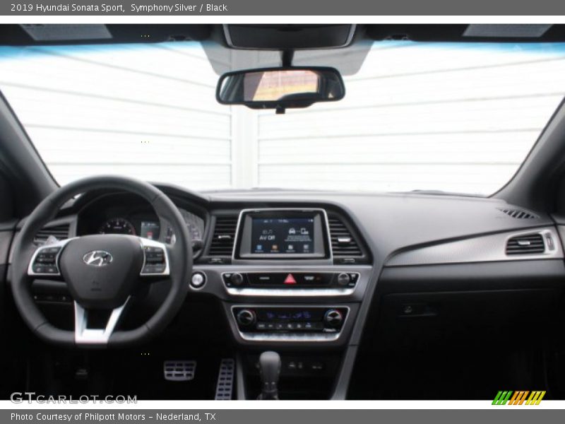 Symphony Silver / Black 2019 Hyundai Sonata Sport