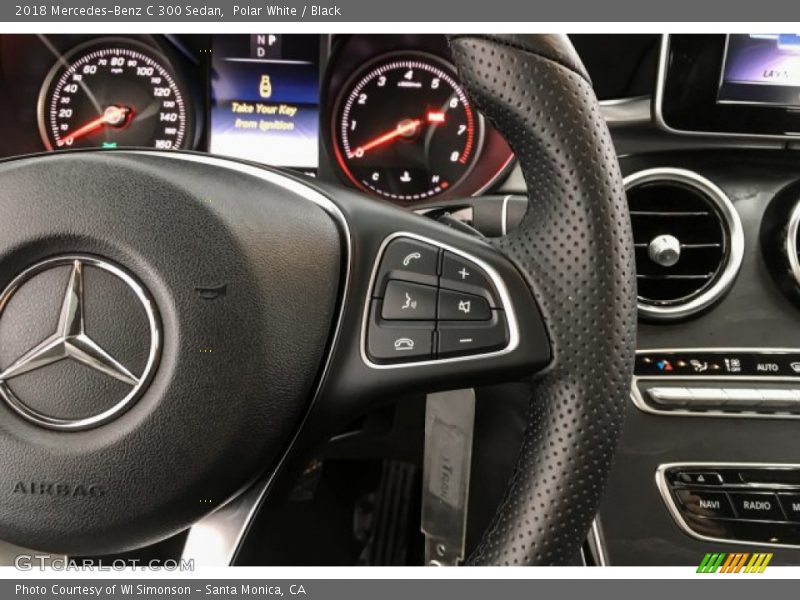 Polar White / Black 2018 Mercedes-Benz C 300 Sedan