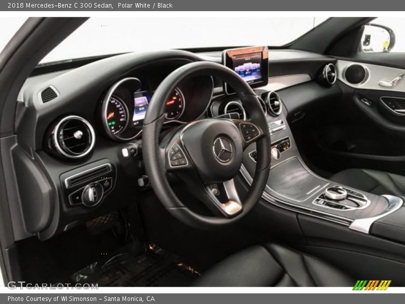 Polar White / Black 2018 Mercedes-Benz C 300 Sedan