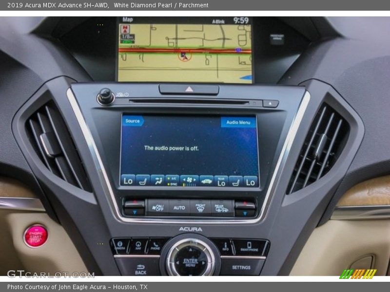 Controls of 2019 MDX Advance SH-AWD