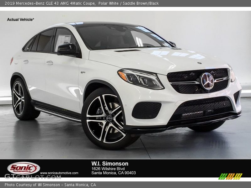 Polar White / Saddle Brown/Black 2019 Mercedes-Benz GLE 43 AMG 4Matic Coupe